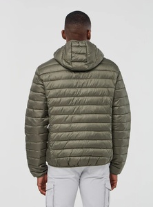 Ropa de calle para hombre, chaqueta acolchada con burbujas, cuello levantado personalizado, bombardero con cremallera, ropa de abrigo de invierno - Product Image 3