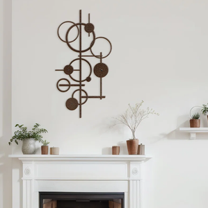 Professionnel créatif or métal décoration murale intérieur extérieur tenture hôtel restaurant maison salon chambre décoratif - Product Image 5