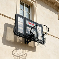 Panneau de basket-ball transparent en PC de 44 pouces, personnalisé en usine, panneau mural pour basket-ball extérieur, ensemble de paniers de basket-ball pour enfants et adultes ANBOO