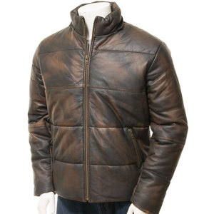 OEM ODM Service Men's Full Sleeve Hooded Collar Leather Jacket Product for Adults Winter Jacket - Product Image 3