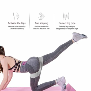 Alta calidad al por mayor personalizado Hip Loop banda círculo 6cm de ancho gimnasio Fitness ejercicio Mini botín tela banda de resistencia - Product Image 4