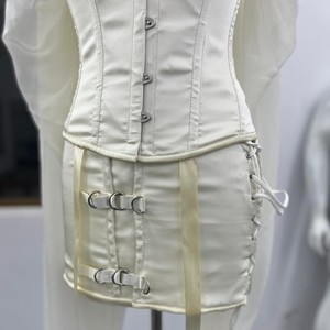 Wholesale Breathable Silk Corset Dress with Chiffon Flyer Elegant Partywear OEM Custom Silk Dresses Firm Control Thin Satin - Product Image 4