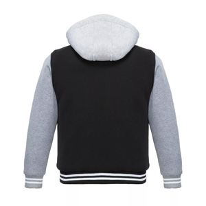 Customizable Men's High Street Varsity <b>Jacket</b> Luxury <b>Leather</b> Sleeves Quick Dry Striped Baseball Letterman Design Chenille - Product Image 5