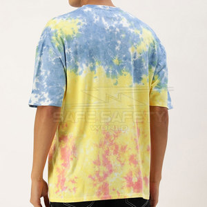 Alta calidad 100% algodón hombres Tie Dye manga corta Camiseta verano estilo al aire libre para la venta - Product Image 3