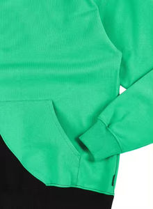 Sweat-shirts à capuche pour hommes, style streetwear, coupe classique, personnalisables, unis, teints en vrac, pour l'hiver, en polaire polyester/coton - Product Image 2