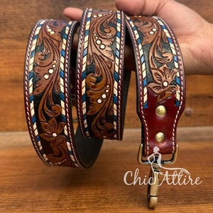 Nouveau sac à bandoulière en cuir véritable de luxe à la mode pour femmes accessoires usinés à la main 1.5 \ "large ceinture de remplacement sangles de sac à bandoulière - Product Image 1