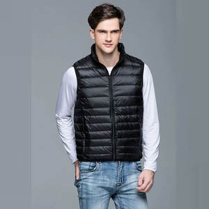 Autumn Winter <b>Men's</b> <b>Casual</b> Zipper Puffer Vest Hot Sell Quilted <b>Waistcoat</b> Design Breathable Custom Fabric <b>Men</b> Puffer Vest - Product Image 4