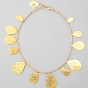 Collares Hechos a Mano con Cadena de Gotas de Agua y Flores en Latón Chapado en Oro para Regalo y Bodas - Product Image 1