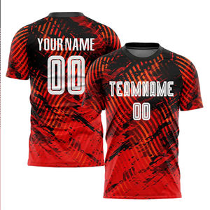 Nouveauté 2025 – Ensembles d'uniformes de football personnalisés imprimés par sublimation, 100 % polyester, couleur personnalisée, légers, séchage rapide, antibactériens - Product Image 5