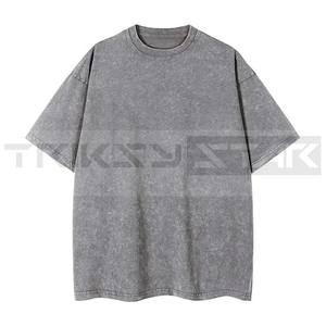 Vintage ácido lavado camisetas calle Hip Hop Retro Punk hombres mujeres Harajuku Casual 100% algodón manga corta Camisetas ecológicas - Product Image 2