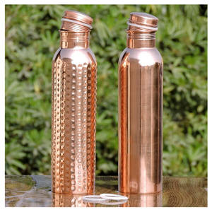 Wholesale <b>Drink</b> Ware Copper <b>Bottle</b> 100% Pure Copper Hammered <b>Bottle</b> for Ayurveda Benefits Healthy Life Promotional Water <b>Bottle</b> - Product Image 6