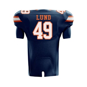 Uniforme de fútbol americano estirable de cuatro vías Transpirable Hombre Sublimado Bordado Fútbol americano Jersey Tops - Product Image 2