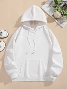 High Quality Custom Ladies Hooded Pullover Zip Sports Sweatshirt Solid Color Long Sleeve Warm <b>Hoodies</b> 100% Cotton <b>for</b> Winter - Product Image 6