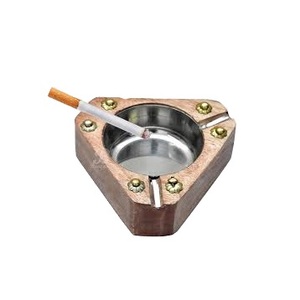 Cenicero de madera hecho a mano con diseño clásico Color y tamaño personalizados Uso de escritorio - Product Image 2