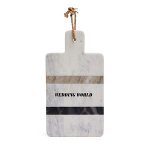 Bloc à découper rond en marbre Taille personnalisée Nouvelle planche à découper Classique Élégant Bloc à découper en gros - Product Image 3