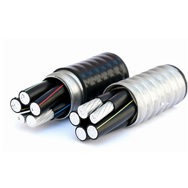 Metal Clad MC Armored Cable MC/BX/AC90/TECK90/ACWU90 Pure Copper Stranded 600V PVC Jacket UL4/CUL for 2/3 Core Heating Use