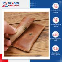 Nexgen Exports, premier exportateur indien, porte-cartes de crédit en cuir véritable pour homme, style vintage, qualité supérieure, fermeture à fermoir.
