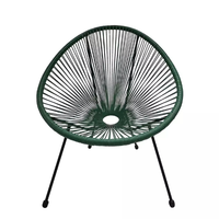 Silla de exterior de acero inoxidable cómoda hecha en España, tela de estilo informal, jardín, patio, playa, parque, sala de estar, lista para exportar