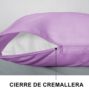 Lot de 2 taies d'oreiller rectangulaires unies avec fermeture éclair, 100 % polyester respirant et doux pour la maison et la chambre - Product Image 6