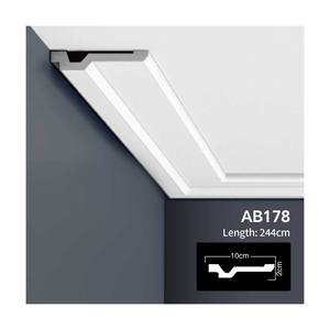 Moldura DE CORONA DE POLIURETANO EVERWALL <span class=keywords><strong>con</strong></span> difusor LED-Moldura de techo elegante Light Cove - Product Image 3