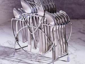 24 pièces de vaisselle en acier inoxydable couverts de cuisine fourchette couteaux cuillère de Table cuillère à thé pour la maison hôtels et restaurants - Product Image 4