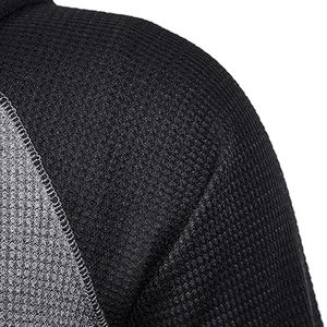 Sudadera con capucha informal para hombre, Sudadera ligera de Color sólido con capucha, Tops de manga larga con botón - Product Image 5