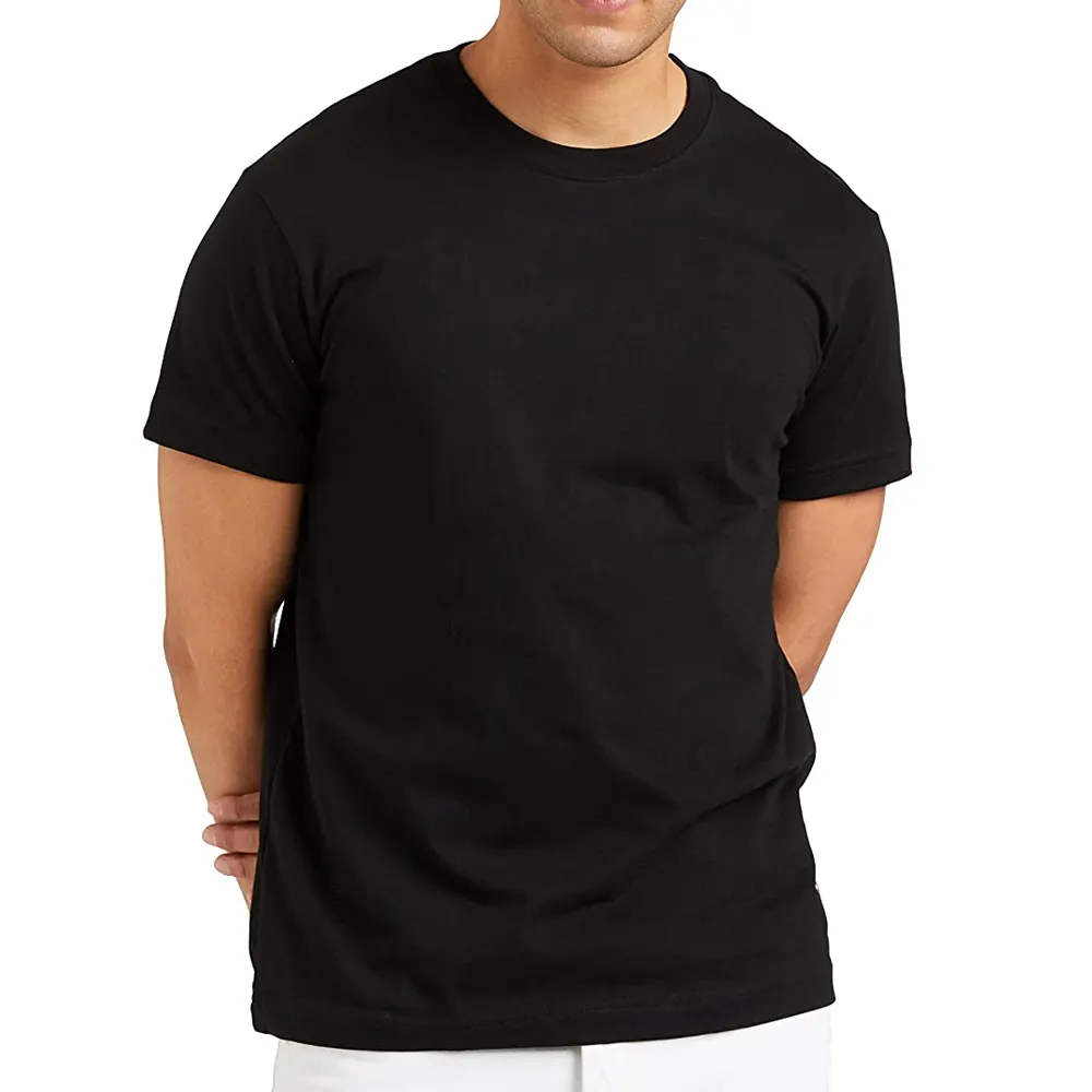 卸売価格カスタムデザインTシャツ綿100% 在庫輸出指向男性着用Tシャツ無地