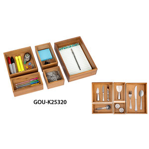 Ensemble de rangement en bambou 5 pièces - Product Image 2