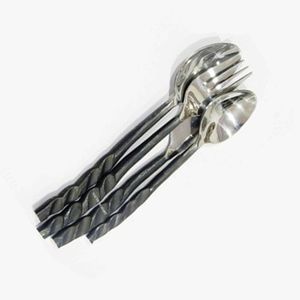 Modern Sample Support Indian Supplies <b>Cutlery</b> Stainless Steel Knife Spoon Fork Metal Gold Polished Flatware <b>Set</b> - Product Image 5