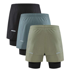 Pantalones cortos deportivos talla estadounidense logotipo personalizado secado rápido entrenamiento atlético correr ligero hombres Beath Wear deportes gimnasio pantalones cortos con bolsillos - Product Image 5