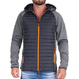 Men's Custom Hooded <b>Winter</b> <b>Quilted</b> Jacket Windproof Waterproof Nylon/Polyester Custom Color Front Logo Plus Size OEM Service - Product Image 2