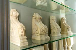 Ménsulas decorativas de madera maciza de diseño moderno de mediados de siglo para Hotel Villa estilo granja decoración de construcción duradera ecológica - Product Image 3