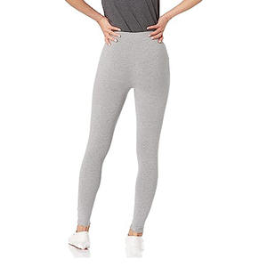 Leggings de yoga en spandex pour femmes de haute qualité fabriqués en usine Logo personnalisé Plus Size XXL/XXS Mid Waist Solid Pattern Popular Trending - Product Image 2