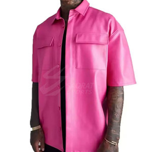 เสื้อหนังผู้ชายสีทึบระบายอากาศได้ดี - Product Image 1