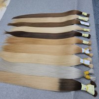 2025 Tendencia Extensiones de cabello de punta plana de lujo Virgen natural Super Doble dibujado Cabello humano Precio al por mayor Cinta recta