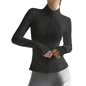 Lightweight Yoga <b>Jacket</b> for Women Breathable Stretch Fitness Top Athletic Wear for <b>Workout</b> Gym Running Training - Product Image 1