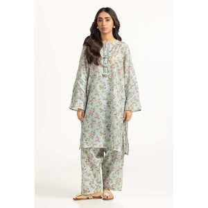 ชุดลำลอง IUSTTS-2126 สำหรับสุภาพสตรี ฤดูใบไม้ผลิ/ฤดูร้อน ผ้าชีฟองพิมพ์ลาย แขนสามส่วน เสื้อท่อนบนและกางเกงขาสั้น - Product Image 6