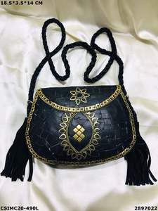 Handcrafted Metal Mosaic Evening Clutch <b>Bag</b> Stylish Bridal Purse <b>for</b> <b>Weddings</b> Ladies Craftstages International Multi-Colour - Product Image 2