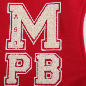 Veste de baseball universitaire en cuir avec logo brodé en chenille de haute qualité personnalisée, manches en laine, lettres brodées - Product Image 4