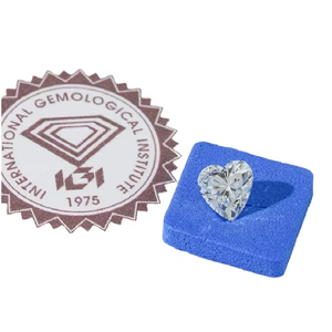 Diamant de laboratoire de haute qualité, pierre libre, 0,50 CT, D VVS1, certificat IGI, diamant de laboratoire cultivé en CVD, taille cœur - Product Image 1