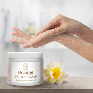 Exfoliante Corporal de Sal de Naranja Aromatika con Aceite de Oliva, Vitamina E y Aceite Esencial de Naranja para Exfoliar y Combatir la Celulitis, para Todo Tipo de Piel - Product Image 3
