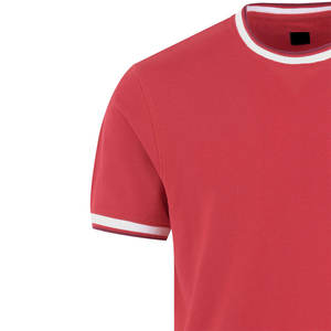 เสื้อยืดคอกลมสำหรับผู้ชายทรงหลวมผ้าโพลีเอสเตอร์ออกแบบได้ตามต้องการคอเสื้อเสื้อทรงสูงไซส์ใหญ่แห้งเร็วสำหรับฤดูร้อน - Product Image 6