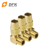Nouveau coude mâle en laiton D.O.T pour frein à air, 90 degrés, 150 psi, DFK DOT1369, usiné CNC