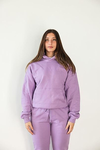 Survêtement unisexe grande taille pour l'hiver, style streetwear, 100% coton, manches longues, polaire coupe-vent respirant, col à capuche en tissu éponge - Product Image 4