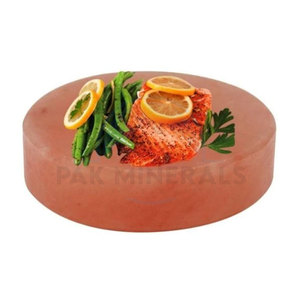 Plaque de cuisson ronde de sel de l'himalaya, prix de vente entier du fabricant du pakistan - Product Image 6