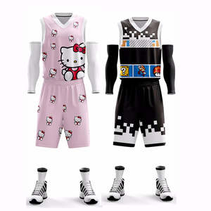 Camisetas de baloncesto de talla grande con sublimación OEM para hombre, vestido reversible y últimos UNIFORMES DE EQUIPO, ropa de baloncesto de temporada de invierno - Product Image 4