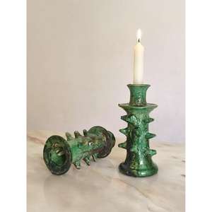 Tazón de Cerámica Artesanal Marroquí Tamegroute con Esmalte Verde, Artesanía Bereber Vintage, Decoración para el Hogar, Regalo - Product Image 1