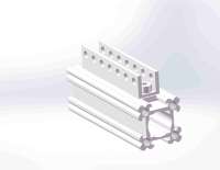 3103 Series L-Beam (8 agujeros, 64mm de longitud) Robot FTC PRIMER robot STEM robot