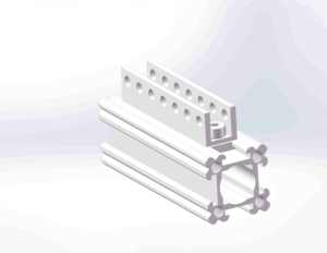 3103 Series L-Beam (8 agujeros, 64mm de longitud) Robot FTC PRIMER robot STEM robot - Product Image 3