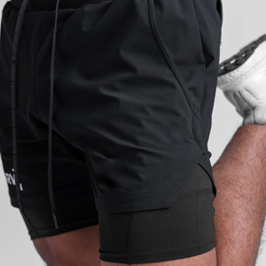 Shorts Deportivos para Hombre, de Poliéster, de Cintura Alta, Transpirables, de Secado Rápido, con Logotipo Personalizado, para Gimnasio y Actividades Deportivas - Product Image 3